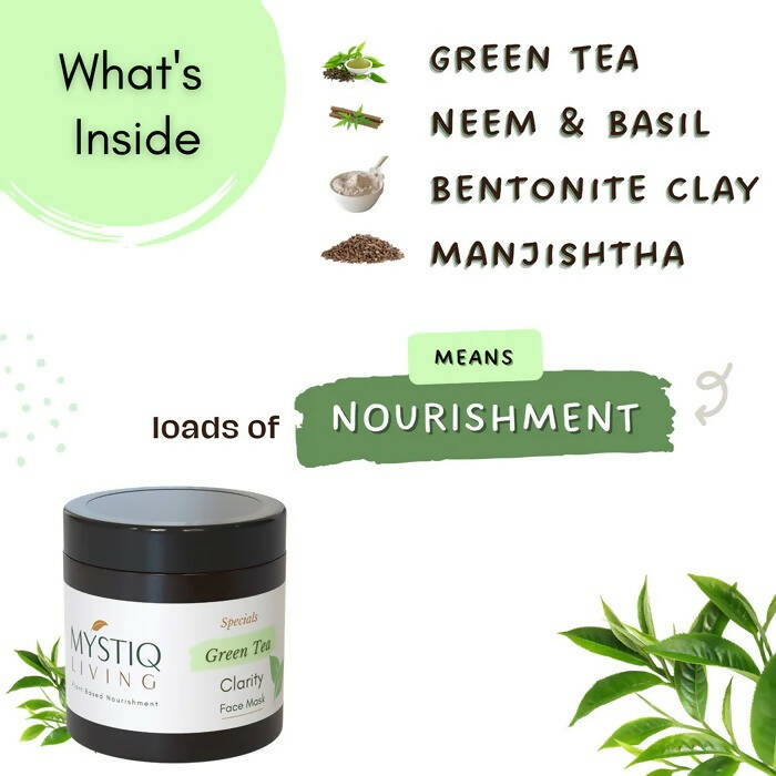 Mystiq Living Specials Green Tea Clarity Face Mask - Distacart