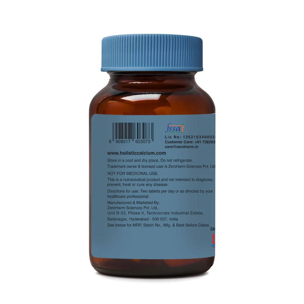 Zeroharm Holistic Calcium + Curcumin Tablets - Distacart