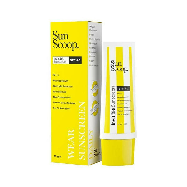 Sun scoop Invisible Sunscreen SPF 40 PA+++ - Distacart