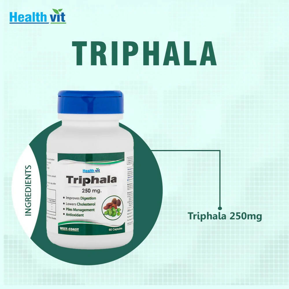 Healthvit Pure Herb Triphala Capsules - Distacart