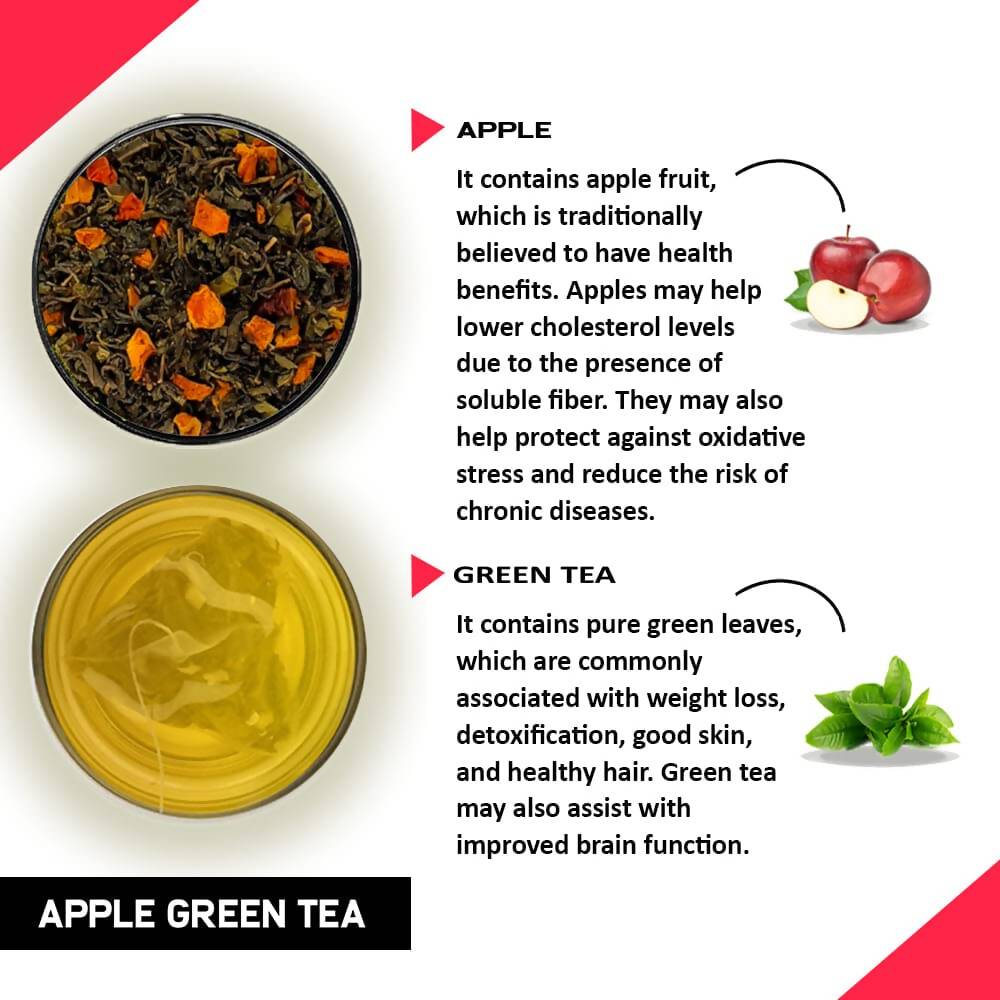 Teacurry Apple Green Tea Bags - Distacart