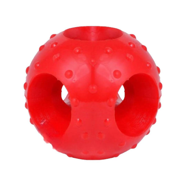 Goofy Tails Dog Ball Dog Toys - Red (Large) - Distacart