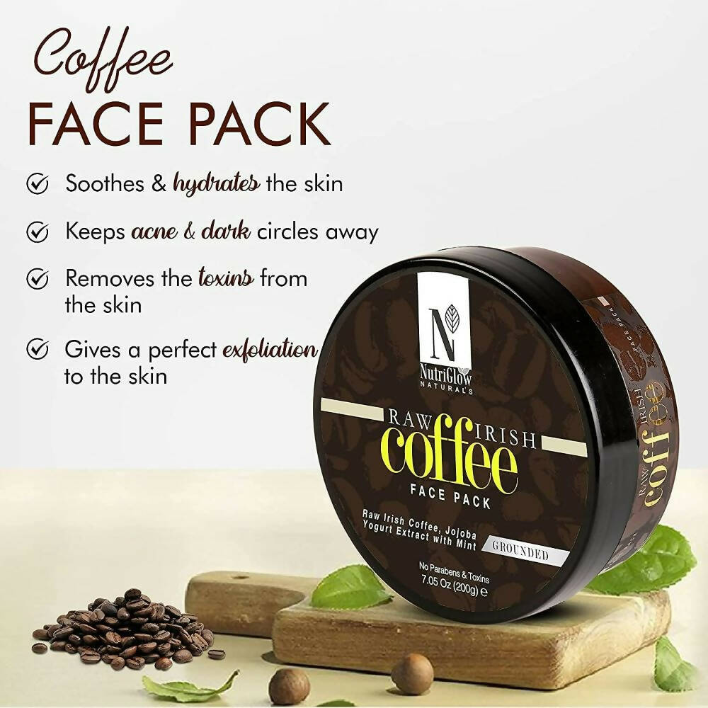 NutriGlow NATURAL'S Raw Irish Coffee Face Pack - Distacart