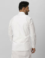 Thumbnail for Ramraj Cotton Mens Fullsleeve White Shirt Pus Size - Distacart