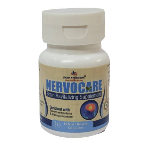 Deep Ayurveda Nervocare 500mg Veg Capsules - Distacart