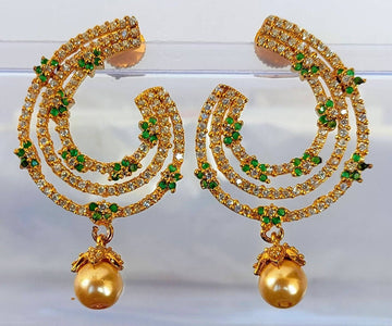 Green AD Designer Earrings - Distacart