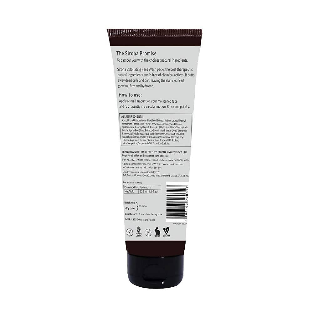 Sirona Exfoliating Face Wash - Distacart