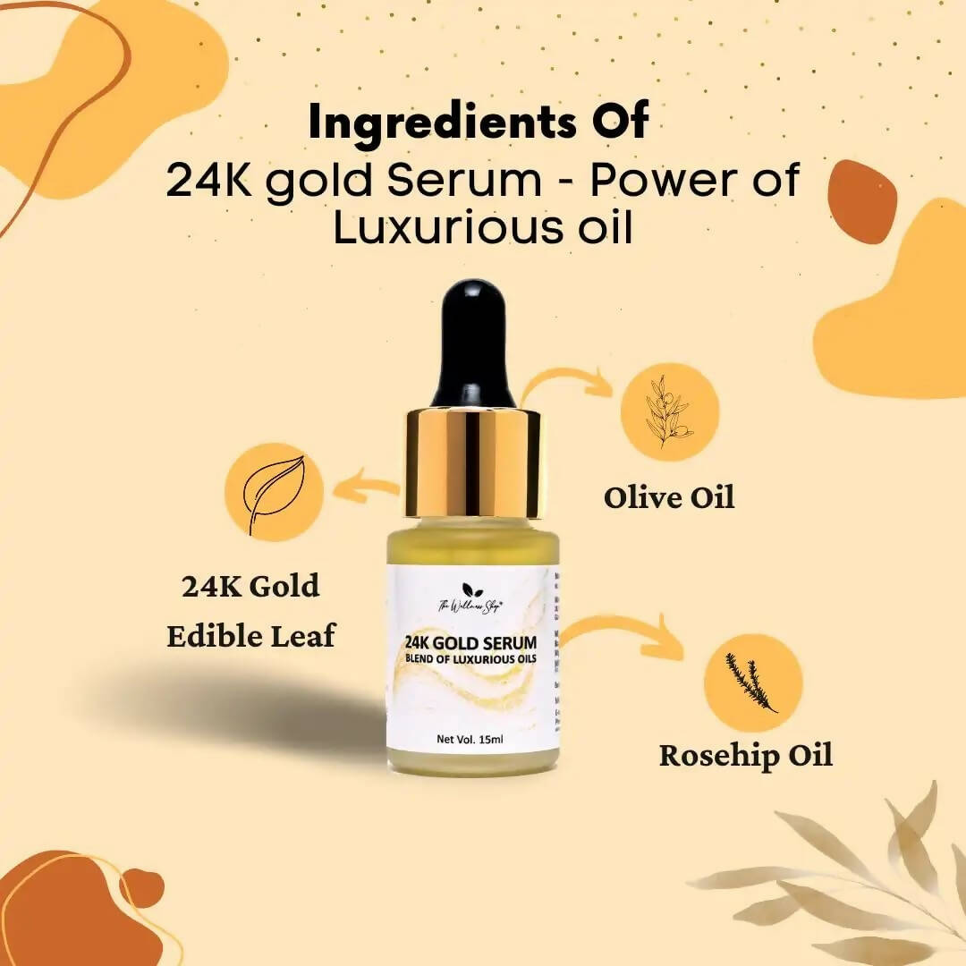 The Wellness Shop 24k Gold Serum Power Of Luxurious Oil - Distacart