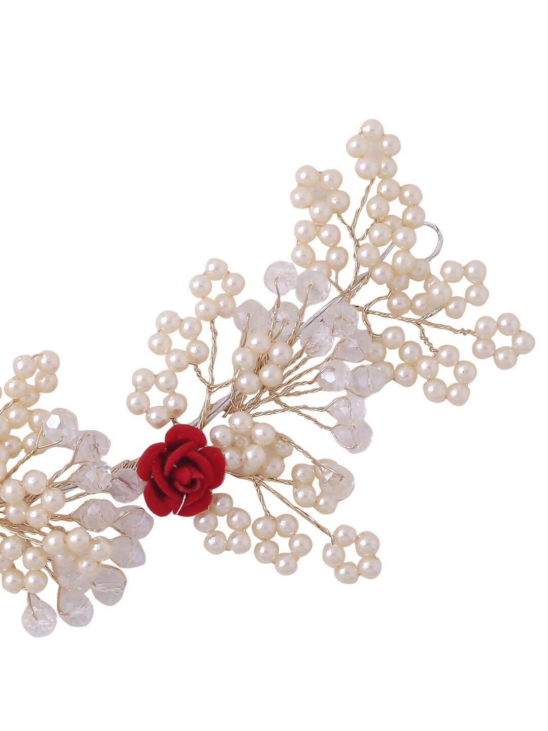 NVR Women's Embellished Beaded Hair Accessory Set - Distacart