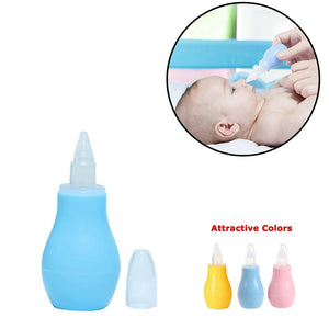 Safe-O-Kid Silicone Baby Nasal Aspirator Vacuum Sucker Instant Relief From Blocked Nose, Blue - Distacart