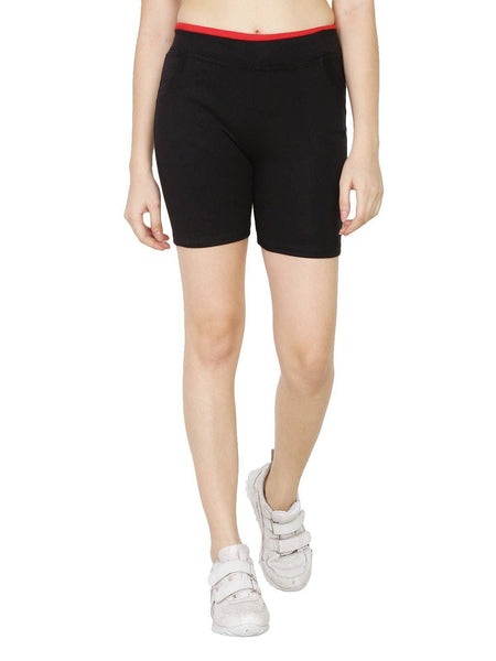 Asmaani Black Color Short Pant with Two Side Pockets