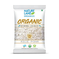 Thumbnail for Nature Land Organics Rice Poha - Distacart