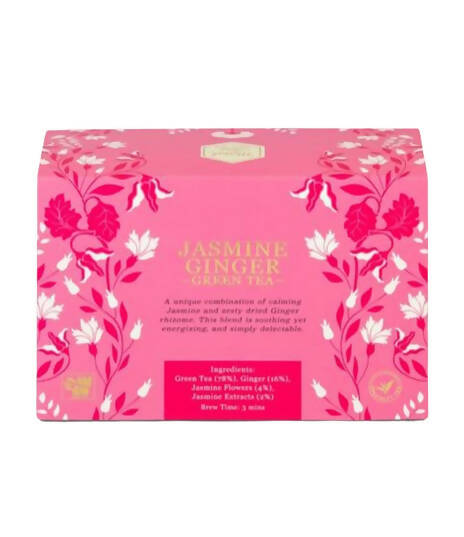 Mittal Teas Jasmine Ginger Green Tea - Eco Friendly Bags - Distacart
