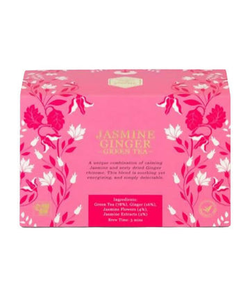 Mittal Teas Jasmine Ginger Green Tea - Eco Friendly Bags - Distacart