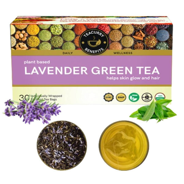 Teacurry Lavender Green Tea Bags - Distacart