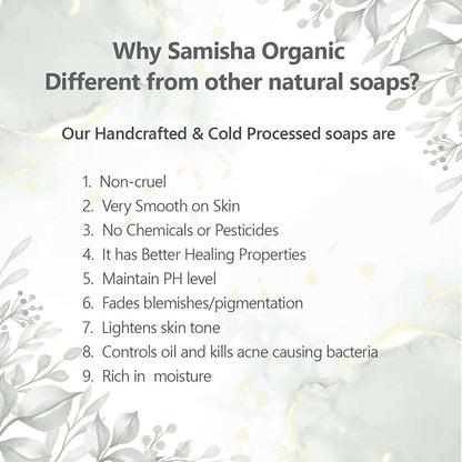 Samisha Organic Coconut Milk & Rice Flour Skin Healing Bathing Bar - Distacart
