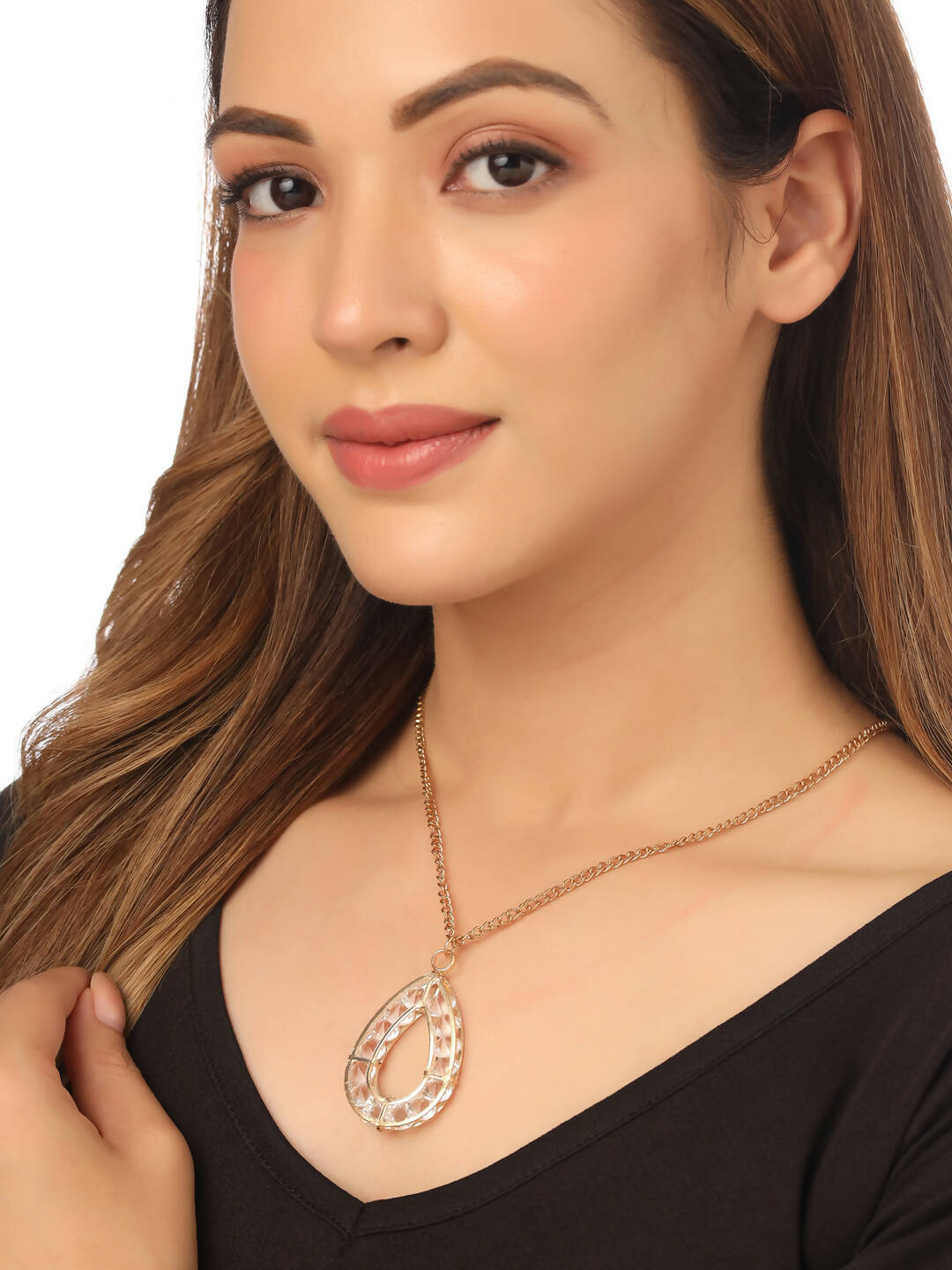 NVR Women Gold-Plated Oxidised Bohemian Necklace - Distacart