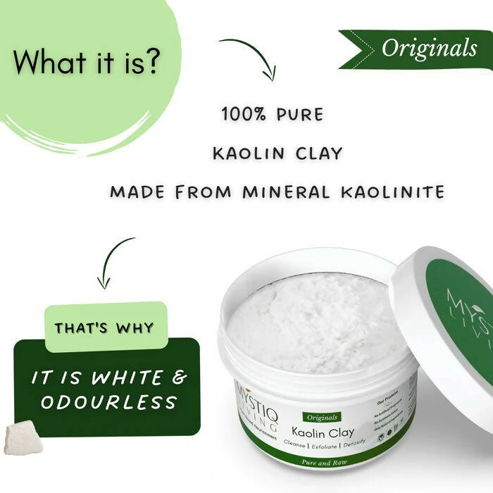 Mystiq Living Originals Kaolin Clay Powder - Distacart