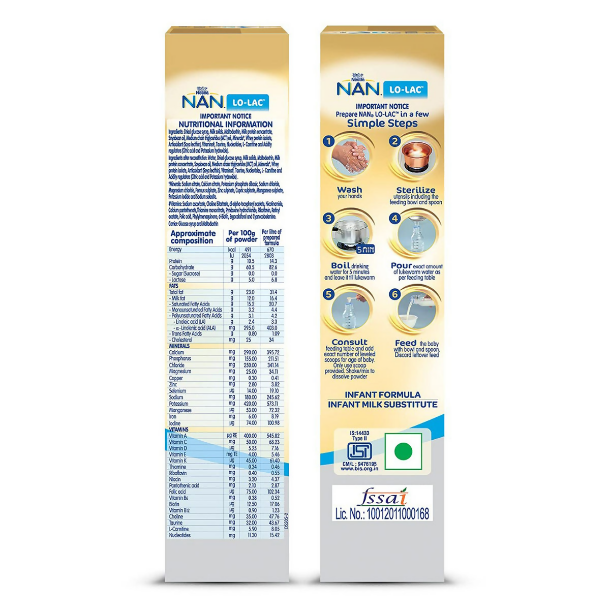 Nestle Nan Lo-Lac Infant Formula Powder (Up to 24 Months) - Distacart