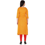 Thumbnail for Kanoor Women's multi rayon A-line kurti