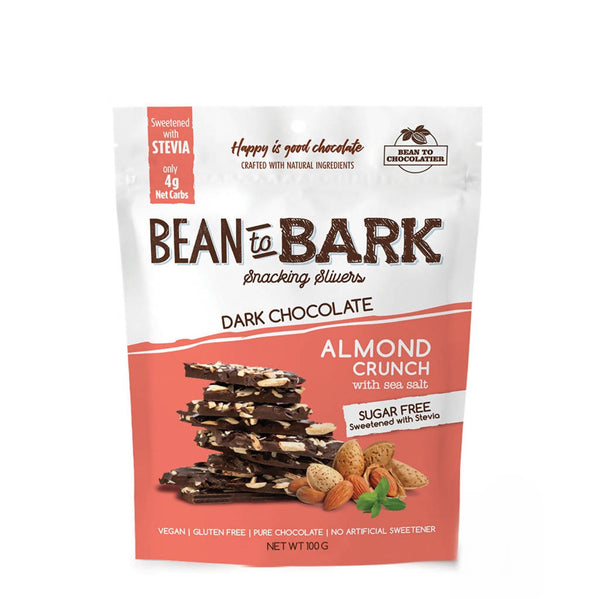 Pink Harvest Bean To Bark Dark Chocolate Almond Crunch SF - Distacart