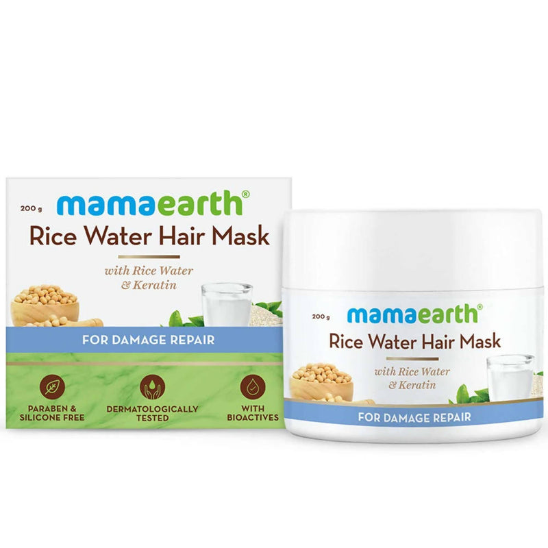 Mamaearth Rice Water Hair Mask with Rice Water &amp; Keratin - Distacart