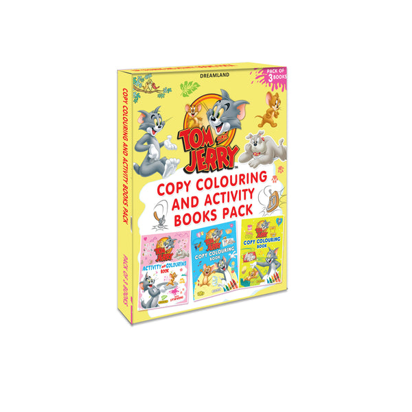 Dreamland Tom and Jerry Copy Colouring and Activity Books Pack ( A Pack of 3 Books) - Distacart