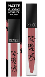 Thumbnail for Renee Stay With Me Matte Lip Color Desire For Brown