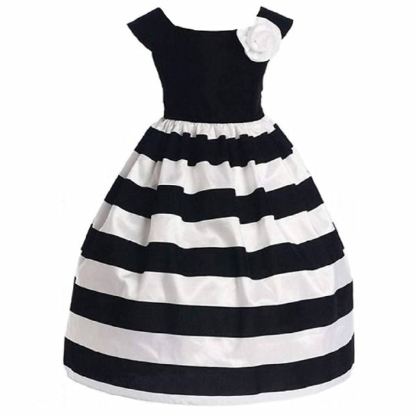 Asmaani Baby Girl's Multi- Coloured Satin A-Line Maxi Full Length Dress (AS-DRESS_22155) - Distacart
