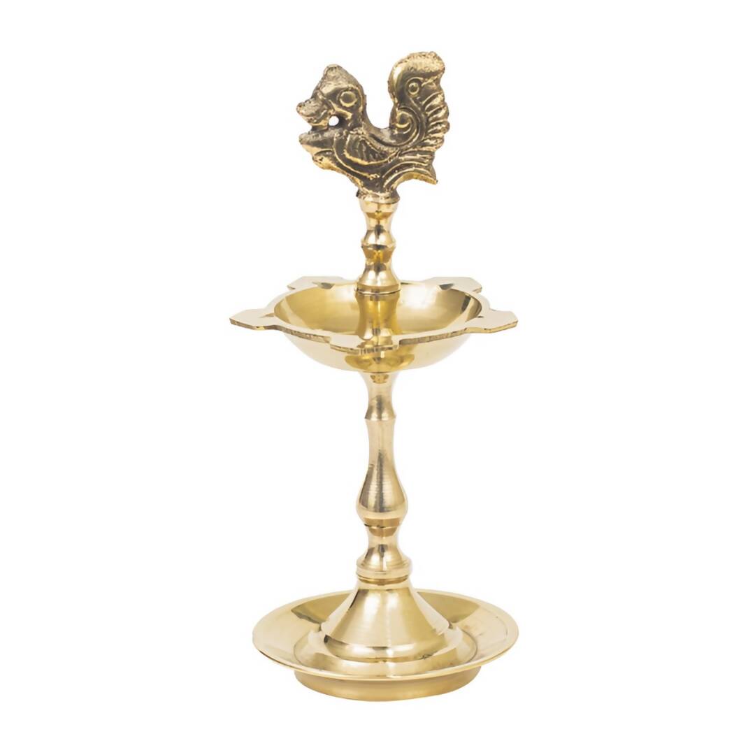 Spillbox Yellow Kuthu Vilakku Annam Small Diya Pooja Essentials - Distacart