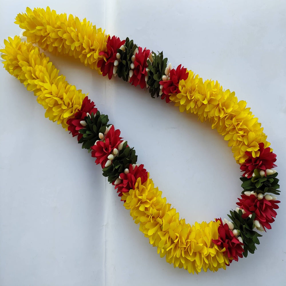 Yellow Reusable Fabric Garland For God Frames