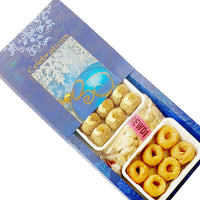 Thumbnail for Ghasitaram Sankranti /Lohri Gifts Sweets-Til Laddoo, Revadi And Khajoor Hamper - Distacart