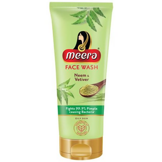 Meera Neem & Vetiver Face Wash For Oily Skin - Distacart