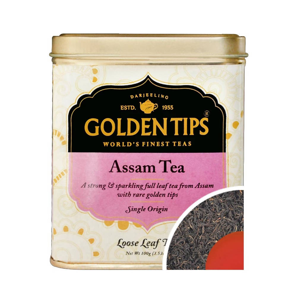 Golden Tips Assam Tea - Tin Can - Distacart