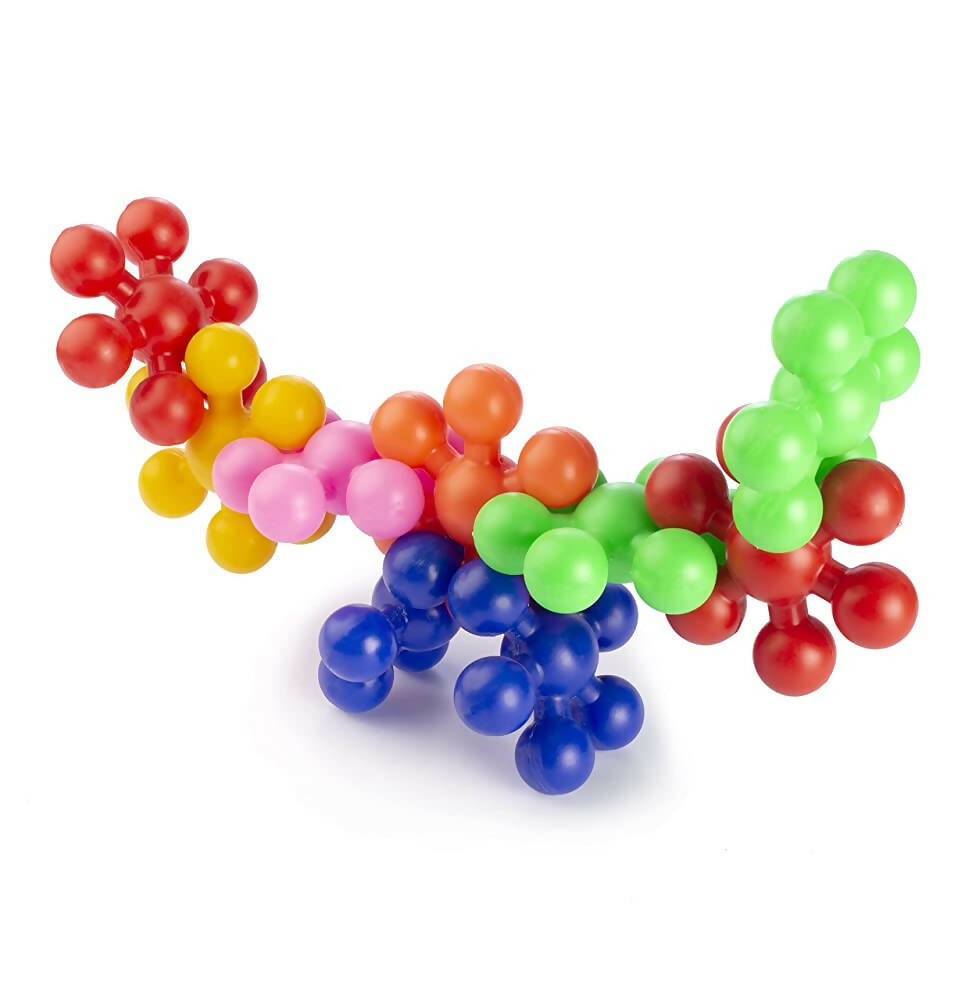 Kipa Loopy Link Interlocking Blocks Educational, Construction Blocks for Kids, Colorful Star Building Blocks Toys for Kids - Multicolour - Distacart