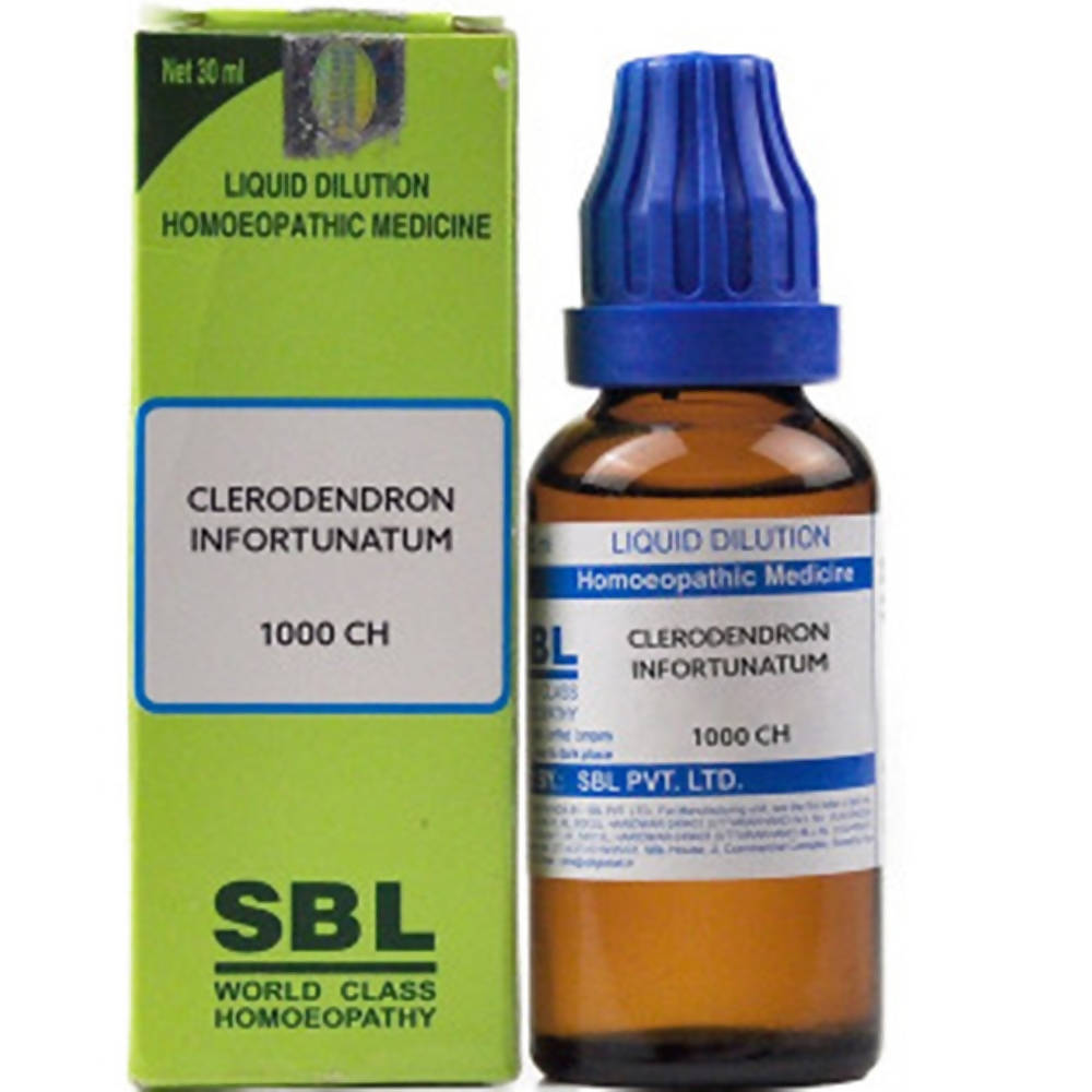 SBL Homeopathy Clerodendron Infortunatum Dilution 1000 CH