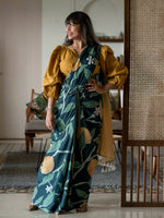 Thumbnail for Suta Multi Color Floral Pure Cotton Saree - Distacart