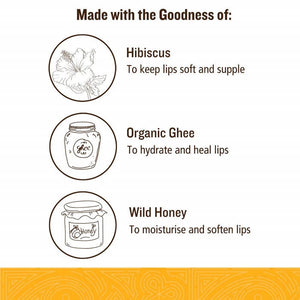 Soultree Hibiscus & Honey With Organic Ghee Lip Balm - Distacart