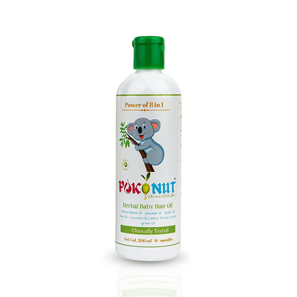 Pokonut Herbal Chemical Free Baby Hair Oil - Distacart