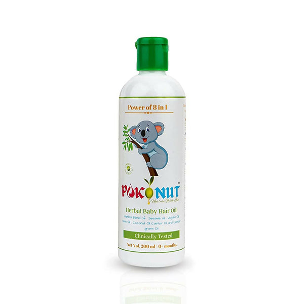 Pokonut Herbal Chemical Free Baby Hair Oil - Distacart