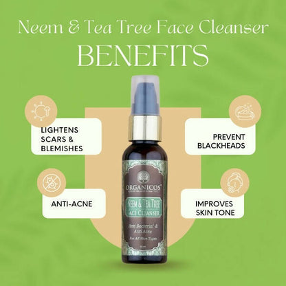 Organicos Neem & Tea Tree Face Cleanser - Distacart