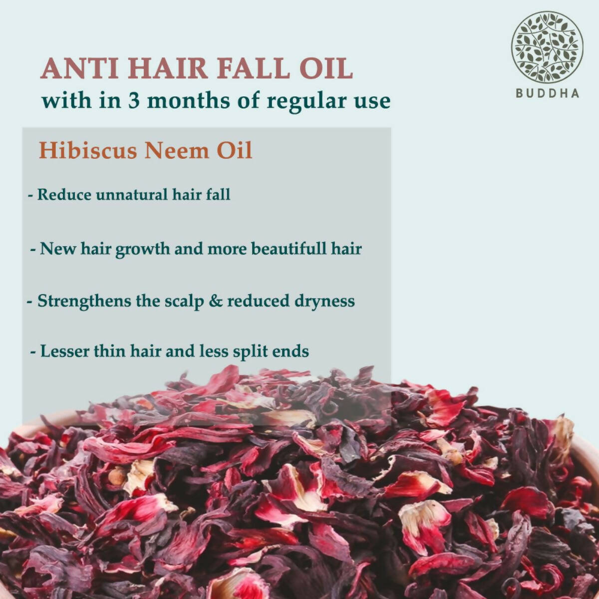 Buddha Natural Anti Hair Fall Hair Oil - For New Hair Growth And Stop Hair Fall - Distacart