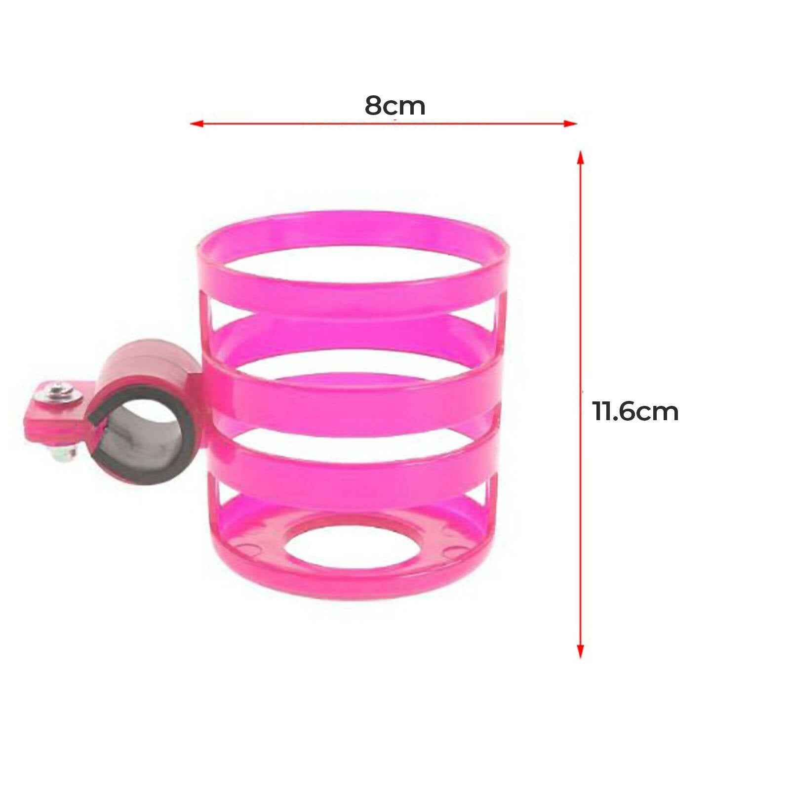 Safe-O-Kid Universal Stroller & Pram cup or Mug holder for kids- Pink - Distacart