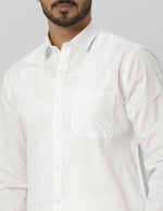 Thumbnail for Ramraj Cotton Mens Fullsleeve White Shirt Pus Size - Distacart