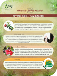 Thumbnail for Spag Herbals Premium Hibiscus Leaf Powder - Distacart