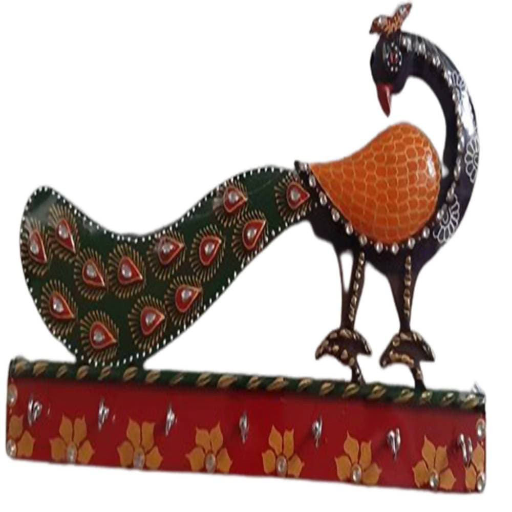 Kundan HandiKrafts Peacock Key Chain Holders - Distacart