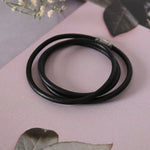 Thumbnail for NVR Men Black Wraparound Bracelet - Distacart