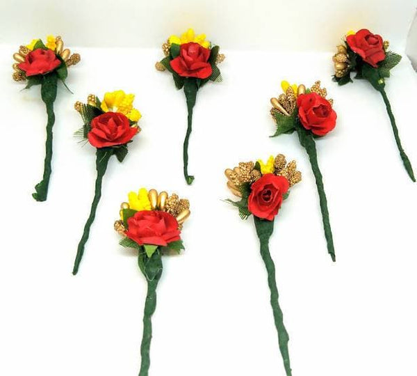 Multicolor Flower Brooches