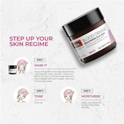 Swisse Blood Orange Brightening Clay Mask With Vitamin C - Distacart
