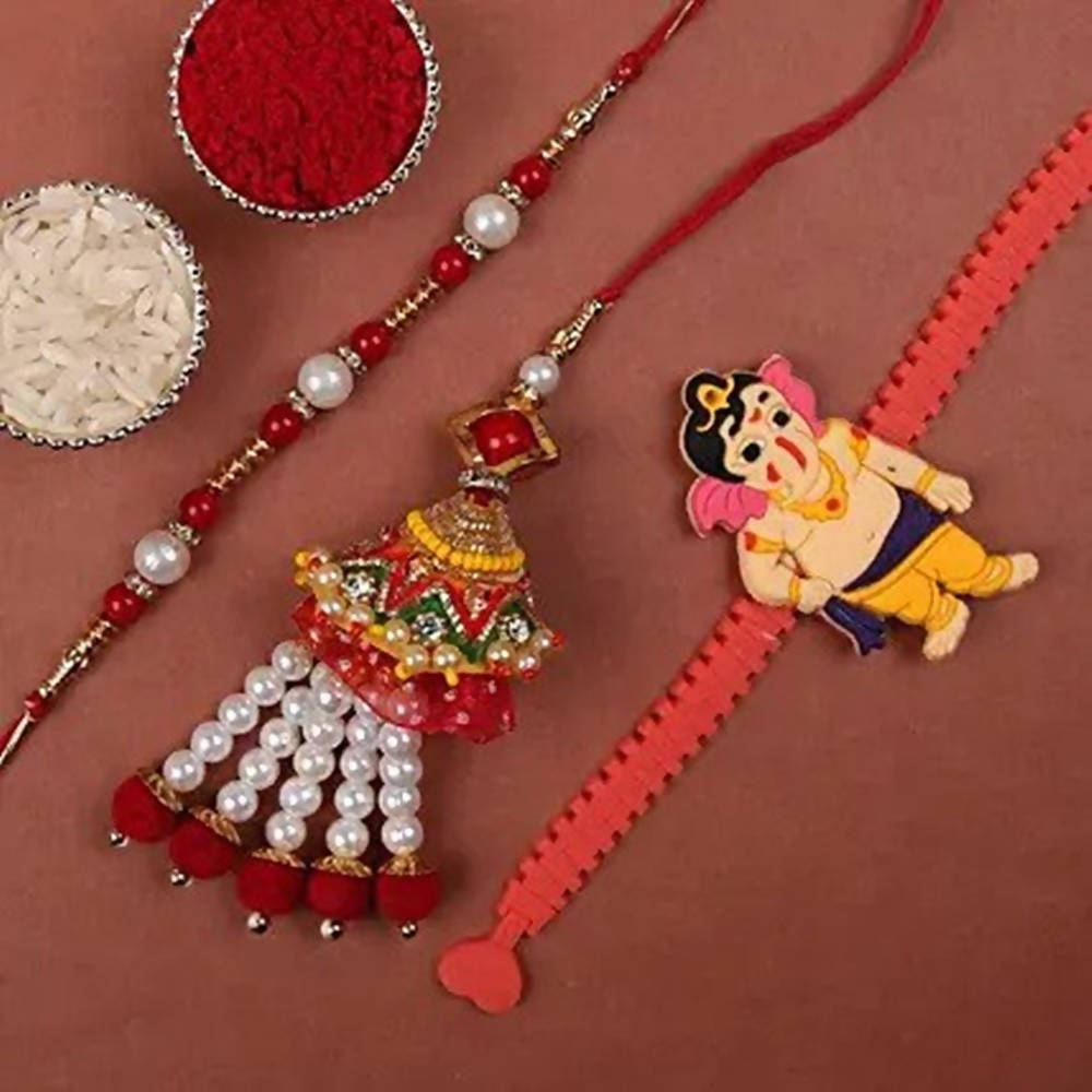 Pearl Family Rakhi Set